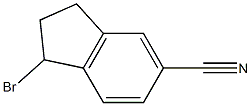 1-溴-2,3-二氢-1H-茚-5-甲腈 结构式