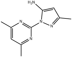 1-(4,6-二甲基嘧啶-2-基)-3-甲基-1H-吡唑-5-胺 结构式