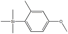 (4-甲氧基-2-甲基苯基)三甲基硅烷 结构式