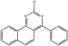 2-氯-4-苯基苯并[H]喹唑啉 结构式