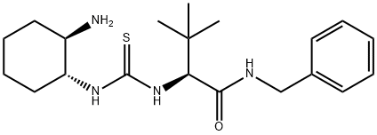 (2S)-2-[[[[(1R,2R)-2-氨基环己基]氨基)硫代甲基)氨基)-3,3-二甲基-N-(苯甲基)丁酰胺 结构式