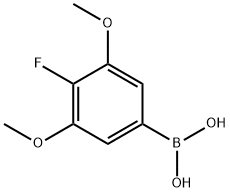 3,5-二甲氧基-4-氟苯硼酸 结构式