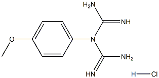 1-氨基甲酰氨基-N-(4-甲氧基苯基)甲亚胺酰胺盐酸盐 结构式