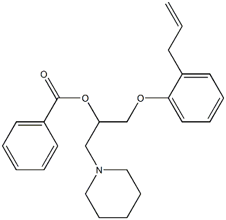 1-(2-allylphenoxy)-3-(piperidin-1-yl)propan-2-ol benzoate 结构式