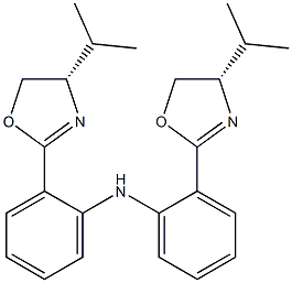 双(2-((S)-4-异丙基-4,5-二氢噁唑-2-基)苯基)胺 结构式