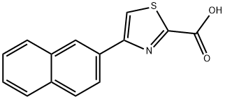 4-(NAPHTHALEN-2-YL)THIAZOLE-2-CARBOXYLIC ACID 结构式