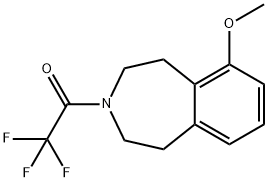 2,2,2-trifluoro-1-(6-methoxy-1,2,4,5-tetrahydro-3H-benzo[d]azepin-3-yl)ethan-1-one 结构式