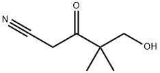 5-羟基-4,4-二甲基-3-氧杂戊腈 结构式