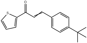 (2E)-3-(4-tert-butylphenyl)-1-(thiophen-2-yl)prop-2-en-1-one 结构式