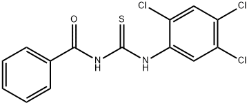 N-{[(2,4,5-trichlorophenyl)amino]carbonothioyl}benzamide 结构式