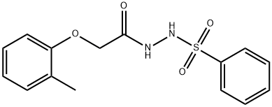 2-(2-methylphenoxy)-N'-(phenylsulfonyl)acetohydrazide 结构式