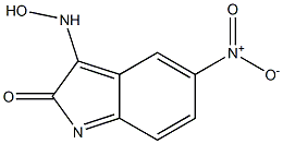 3-(hydroxyamino)-5-nitroindol-2-one 结构式