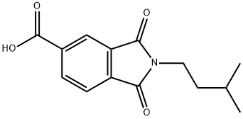 2-异戊基-1,3-二氧代异吲哚啉-5-甲酸 结构式