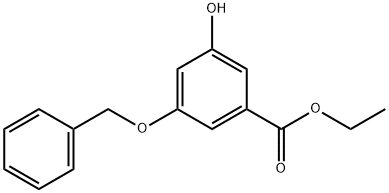 ethyl 3-hydroxy-5-phenylmethoxybenzoate 结构式