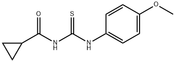 N-{[(4-methoxyphenyl)amino]carbonothioyl}cyclopropanecarboxamide 结构式