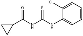 N-{[(2-chlorophenyl)amino]carbonothioyl}cyclopropanecarboxamide 结构式