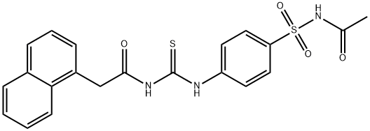 N-[({4-[(acetylamino)sulfonyl]phenyl}amino)carbonothioyl]-2-(1-naphthyl)acetamide 结构式