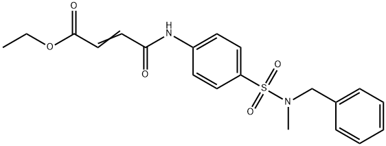 ethyl 4-[(4-{[benzyl(methyl)amino]sulfonyl}phenyl)amino]-4-oxo-2-butenoate 结构式