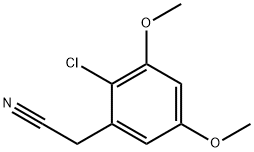 2-(2-CHLORO-3,5-DIMETHOXYPHENYL)ACETONITRILE 结构式