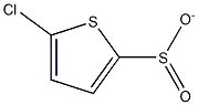 5-氯噻吩-2-亚磺酸钠 结构式