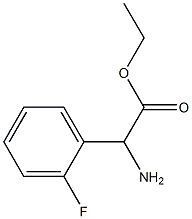 DL-2-氟苯甘氨酸乙酯 结构式