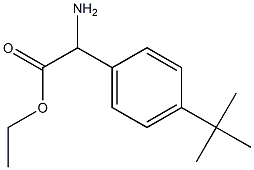 ETHYL2-AMINO-2-(4-TERT-BUTYLPHENYL)ACETATE 结构式