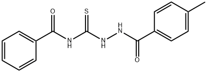 N-{[2-(4-methylbenzoyl)hydrazino]carbonothioyl}benzamide 结构式