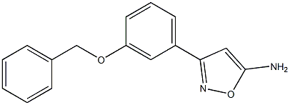 3-[3-(苄氧基)苯基]-1,2-噁唑-5-胺 结构式