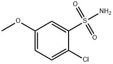 2-氯-5-甲氧基苯磺酰胺 结构式