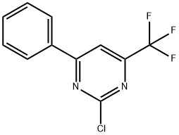 2-氯-4-苯基-6-(三氟甲基)嘧啶 结构式