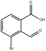 3-溴-2-甲酰基苯甲酸 结构式