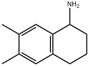 6,7-DIMETHYL-1,2,3,4-TETRAHYDRONAPHTHALEN-1-AMINE 结构式