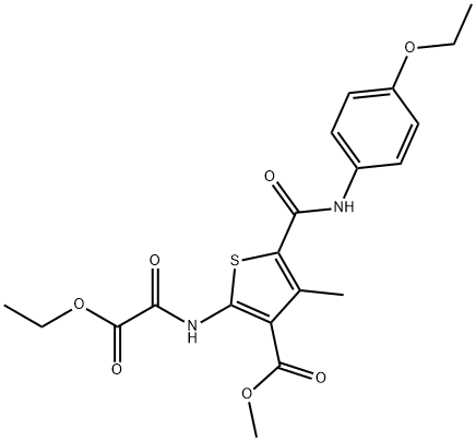 2-(Ethoxyoxalyl-amino)-5-(4-ethoxy-phenylcarbamoyl)-4-methyl-thiophene-3-carboxylic acid methyl ester