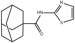 (3r,5r,7r)-N-(thiazol-2-yl)adamantane-1-carboxamide 结构式