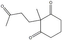 1,3-Cyclohexanedione, 2-methyl-2-(3-oxobutyl)- 结构式
