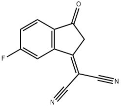 6-氟-3-(二氰基亚甲基)靛酮 结构式