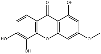 1,5,6-三羟基-3-甲氧基呫吨酮 结构式