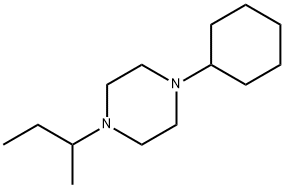 1-(butan-2-yl)-4-cyclohexylpiperazine 结构式