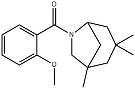 (2-methoxyphenyl)(1,3,3-trimethyl-6-azabicyclo[3.2.1]oct-6-yl)methanone 结构式