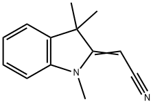 Acetonitrile, (1,3-dihydro-1,3,3-trimethyl-2H-indol-2-ylidene)- 结构式