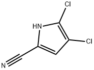 4,5-二氯-1H-吡咯-2-腈 结构式