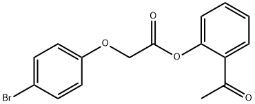 2-acetylphenyl (4-bromophenoxy)acetate 结构式