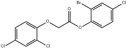 2-bromo-4-chlorophenyl (2,4-dichlorophenoxy)acetate 结构式