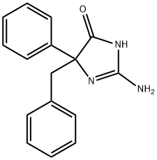 2-amino-5-benzyl-5-phenyl-4,5-dihydro-1H-imidazol-4-one 结构式