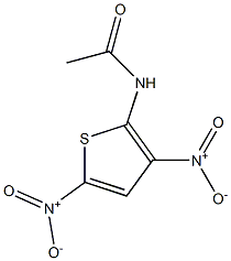 N-(3,5-dinitrothiophen-2-yl)acetamide 结构式