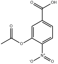 3-ACETOXY-4-NITROBENZOIC ACID 结构式