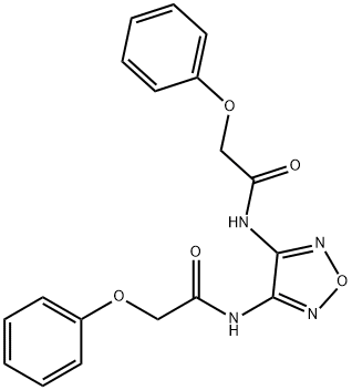 N,N'-1,2,5-oxadiazole-3,4-diylbis(2-phenoxyacetamide) 结构式