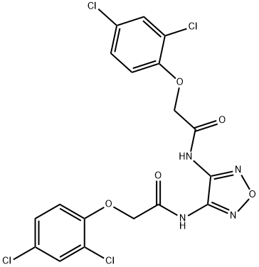 N,N'-1,2,5-oxadiazole-3,4-diylbis[2-(2,4-dichlorophenoxy)acetamide] 结构式