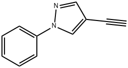 4-乙炔基-1-苯基-1H-吡唑 结构式