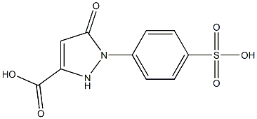 1-(4-Sulfophenyl)-3-carboxy-5-pyrazolone 结构式